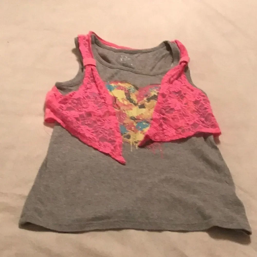 🌼🌼Justice Brand girls tank top with vest.🌼🌼